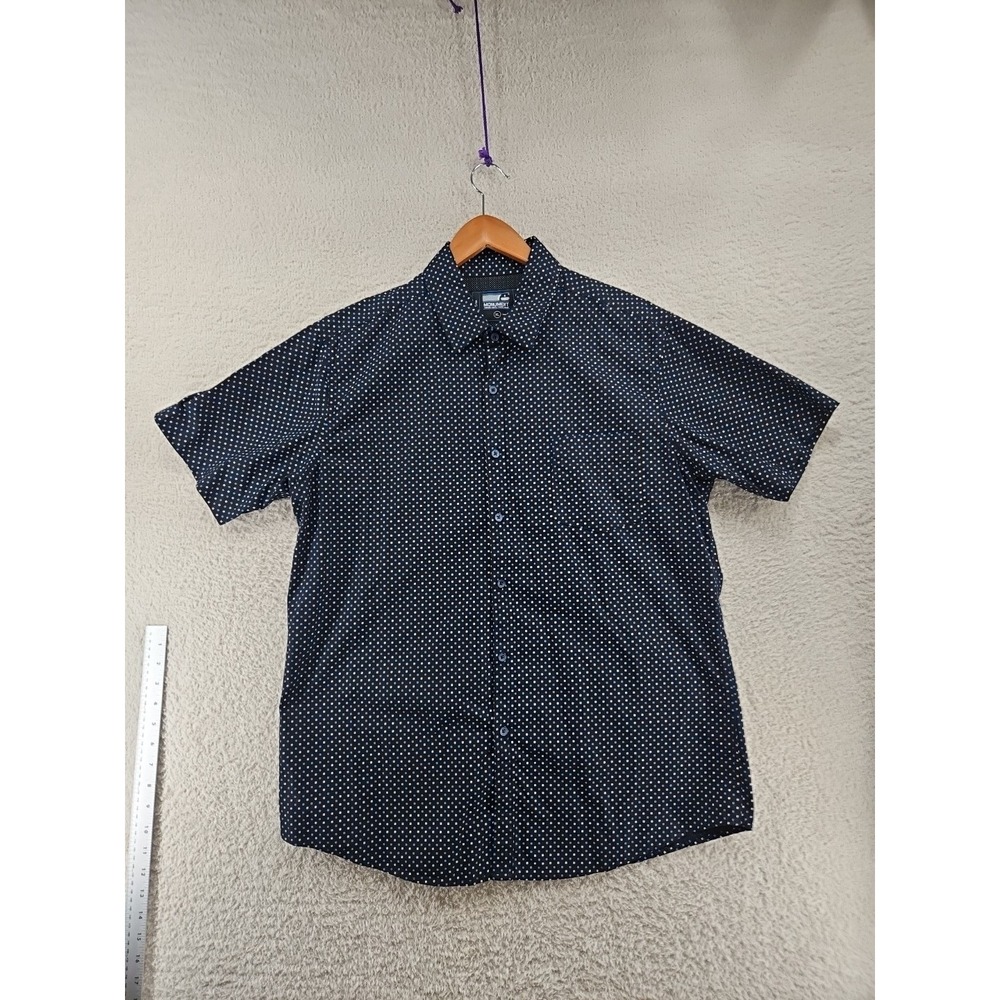 Monument Short Sleeve 100% Cotton Button Shirt Men's Xl